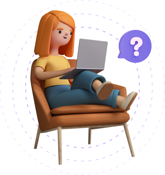 Person using a laptop